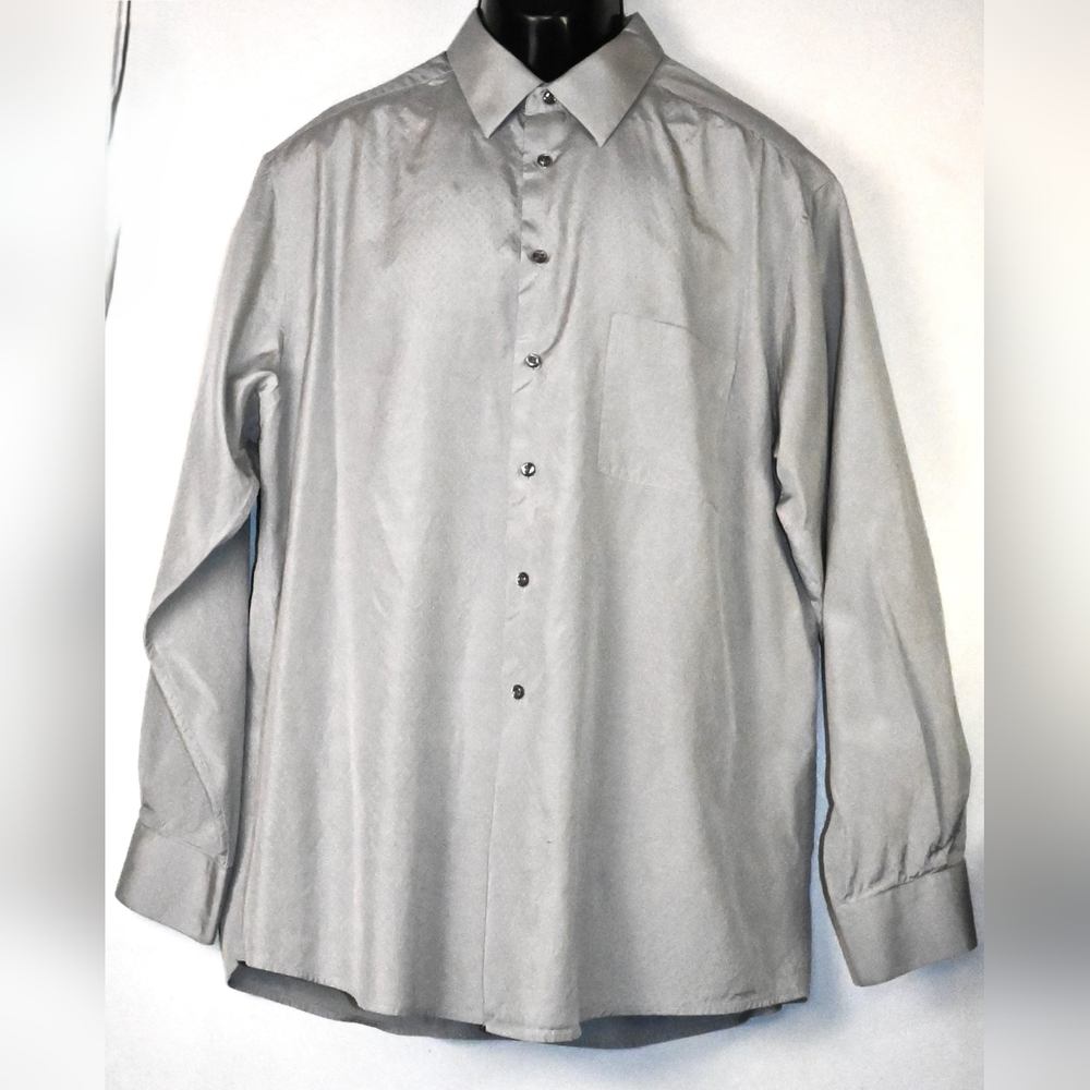 Alfani 100% Silk Collection WPL8046 Size Large 16.5", 34-3/", Long Sleeve Mens